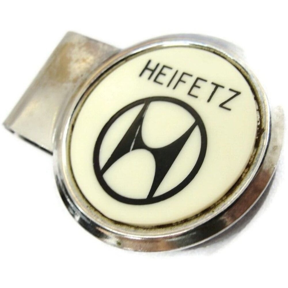 Vintage Heifetz  Money Clip Men Wallet ID Advertising